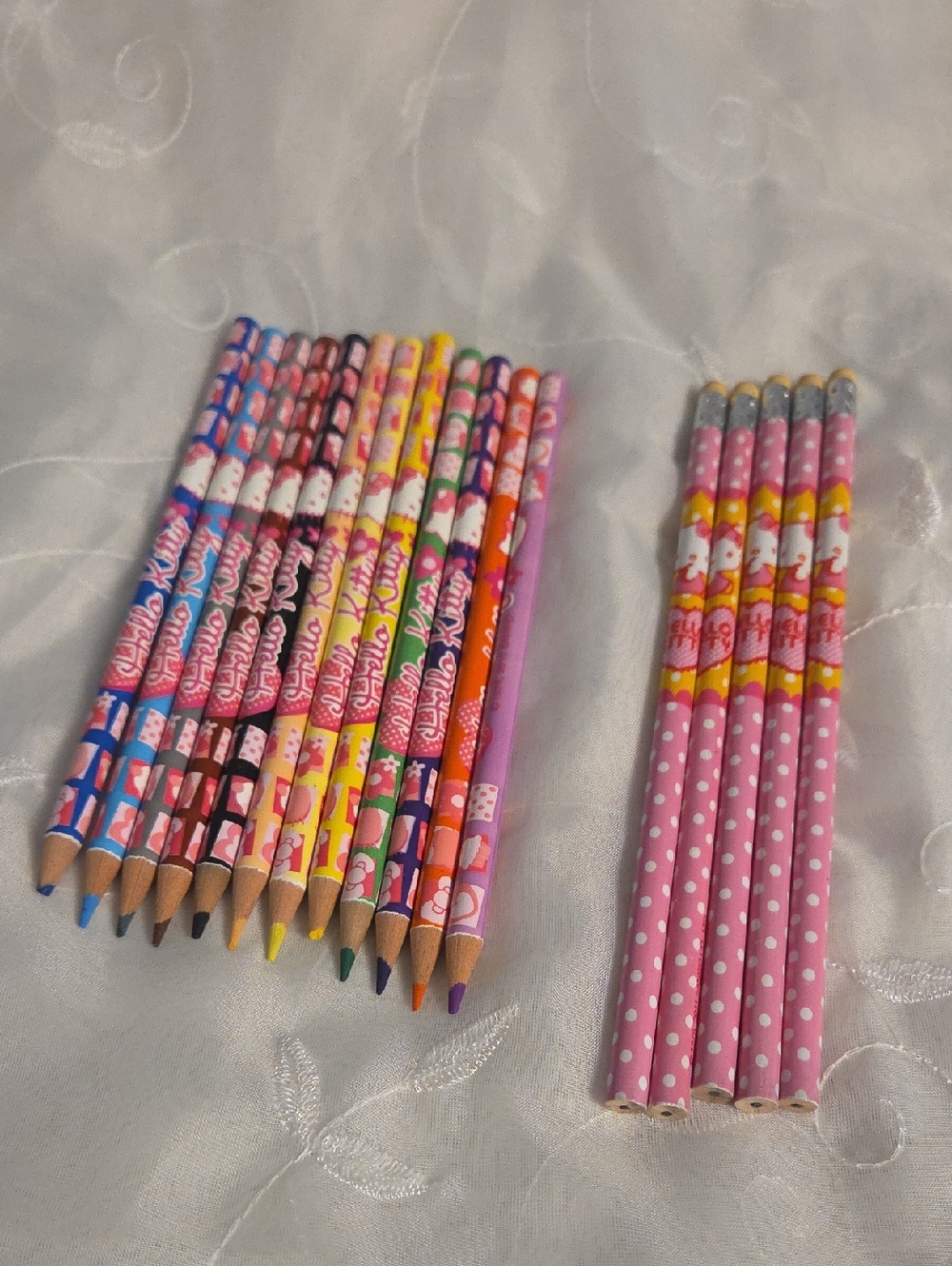 Hello Kitty Wooden Colored Pencils and Graphite Pencils
